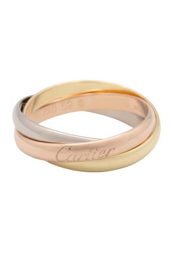 Pre-Owned Cartier Trinity Ring - Ring/Finger Jewelry 18K (Yellow Gold), 18KWG (White 18KPG...