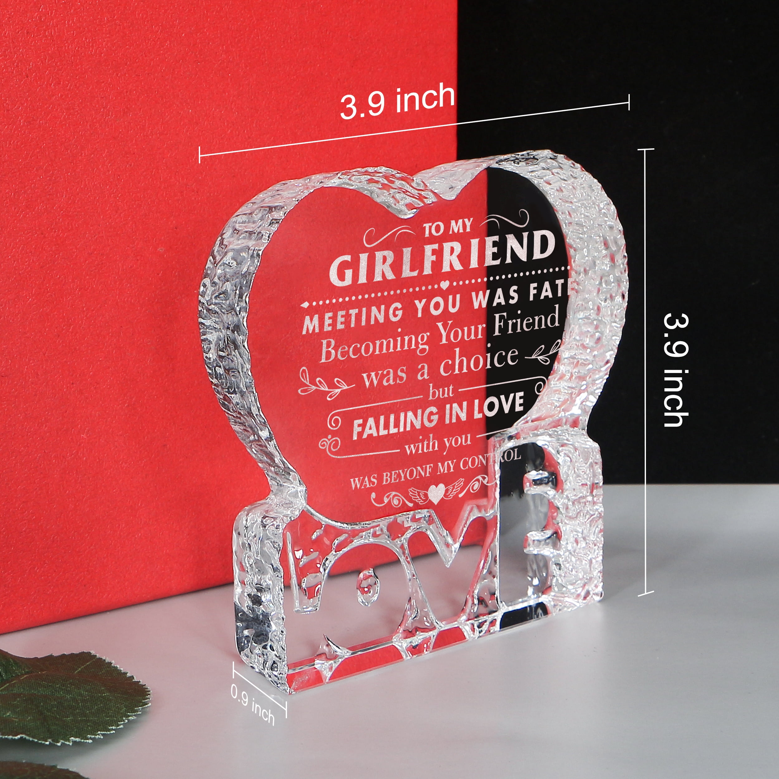 Funnli for Girlfriend Her Acrylic Puzzle Plaque - Anniversary Birthday Gift  for Her - Girlfriend Birthday Gifts Wedding Card Gifts for Girlfriend 3.35