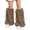 Brown, variant on Fuzzy Faux Furs Leg Warmers for Women Warm Fashion Mid-calf Furry Boot Covers