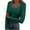 Green, variant on Womens Long Sleeve Scoop Neck Ribbed Knit Fitted Casual Tops Tee Slim Basic Shirts Blue M