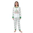 thumbnail image 3 of Elippeo Christmas Pajamas for Family Long Sleeve Tops + String Lights Print Pants Set Sleepwear, 3 of 10