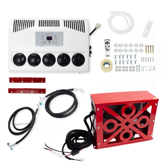 12V Inverter Split Air Conditioner 11000 BTU for Off-Grid RV, Caravan, Camper Van