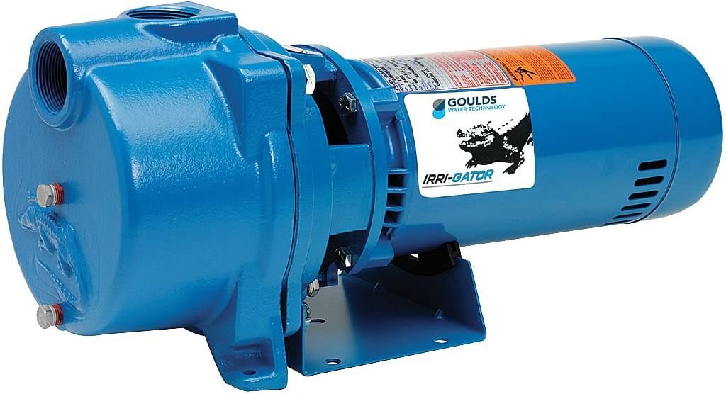GOULDS Pumps GT15 IRRI-Gator Self-Priming Single Phase Centrifugal Pump, 1.5 hp, Blue