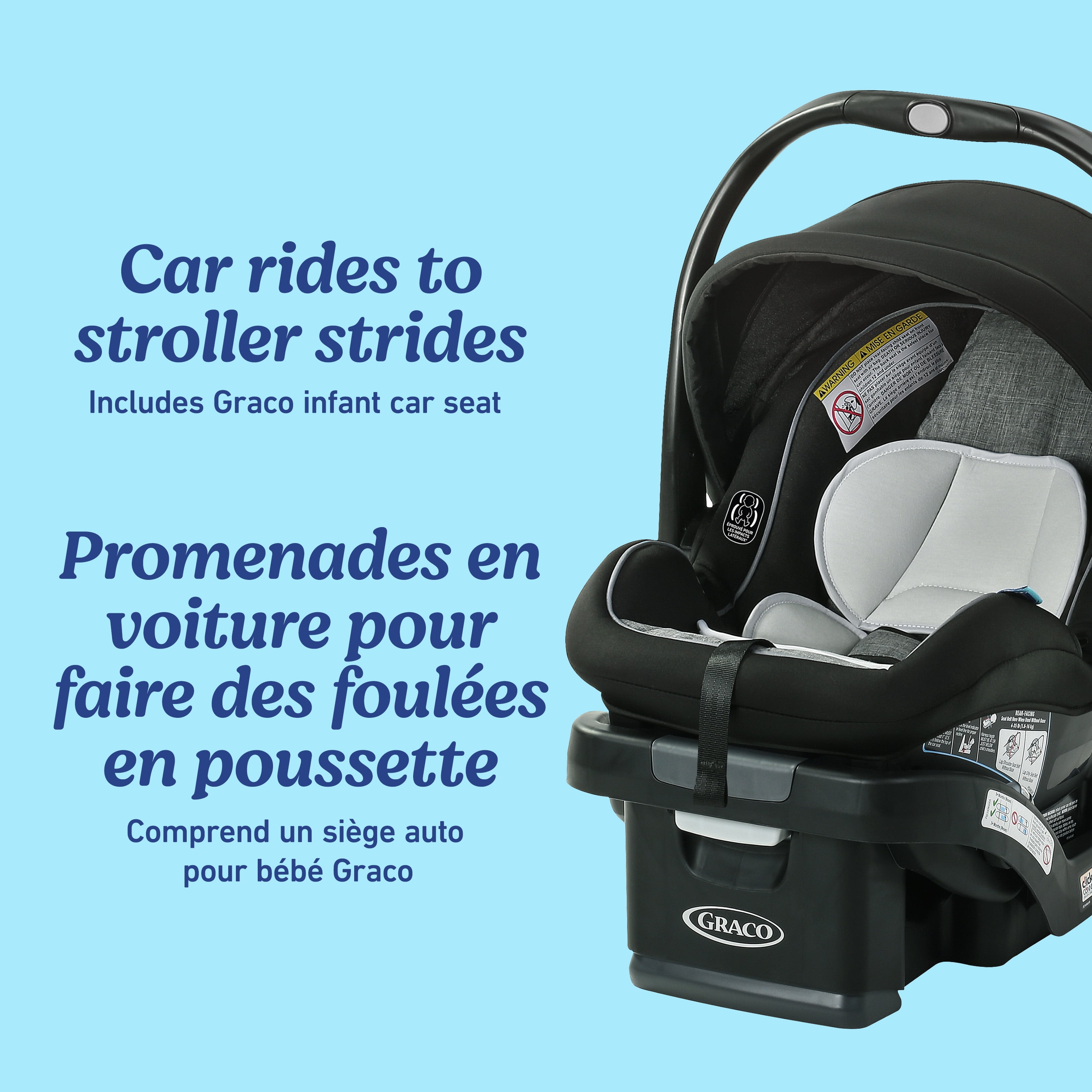 Graco Modes Nest Travel System, 3-in-1 Baby Stroller and Infant Car Seat Combo, Rear-Facing from 1.8-16 kg (4-35 lb)