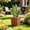 Brown, variant on Miwamany Big Square Plastic Planter Pot, Faux Rattan Texture Self Watering Container, Large Indoor Outdoor Flower Pot for Home Decor, Green Plants, Patio Balcony Garden