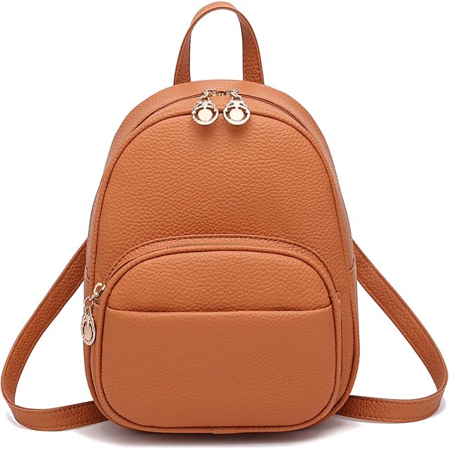 QWZNDZGR Little Backpack Bag Small Size Purse Vegan Leather Mini