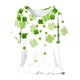 thumbnail image 2 of Puntoco Liquidación de blusas cortas para mujer, blusa de manga corta con estampado de moda para mujer, camiseta de cuello redondo, 2 of 5