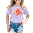 thumbnail image 4 of Shadoumai Shirts for Girls 10-12 Funny Irish Clover Pattys Round Neck Short Sleeve T Shirt Top Fashion Cool Sports T-Shirt School Clothes for Girls, 4 of 4