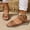 Brown, variant on Viluyesy Womens Platform Sandals, Wide Width Ankle Strap Open Toe Summer Comfortable Shoes Beige