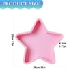 thumbnail image 3 of Miyuadkai Pink Cake Mold, Cake Flexible Silica Gel Star Shaped Baking Pan for Birthday Five Pointed Star Chiffon Cake Baking Tray Birthday Cake, a Cake Mold, 3 of 4