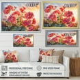 thumbnail image 4 of Designart "Blooming Geraniums At Sunset I" Geraniums Floater Framed Canvas Art Print, 4 of 5