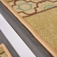 thumbnail image 4 of Stair Treads Skid Slip Resistant Backing Indoor Carpet Stair Treads Trellis Border Design 8 ½ inch x 26 ¼ inch (Set of 15, Beige Brown), 4 of 6
