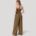 thumbnail image 7 of Women's Wide Leg Lounge Pants with Drawstring Waist and Relaxed Fit for All-Day Comfort - X Large, Brown, 7 of 7
