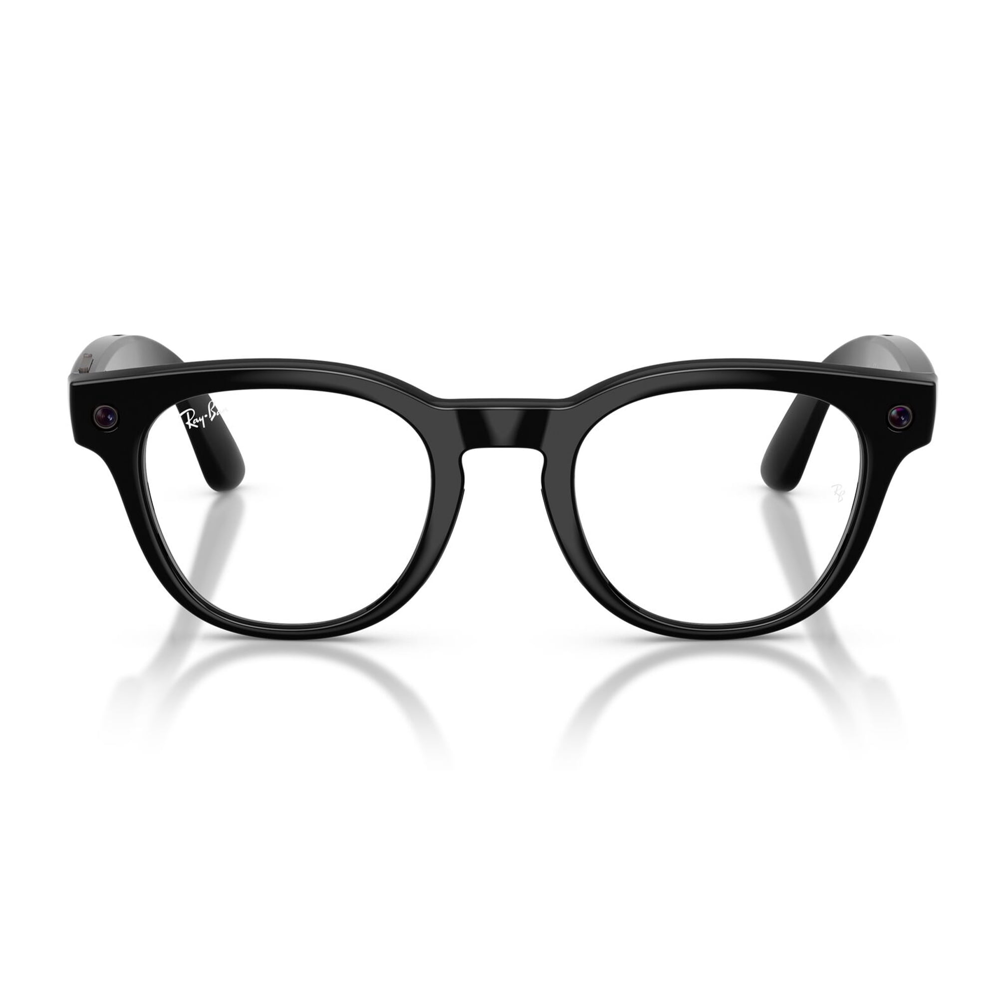 Ray-Ban Unisex Size 54 AI Smart Meta Gen 2 Blayzer Glasses with Charging Case, Transparent Dark Olive/Clear