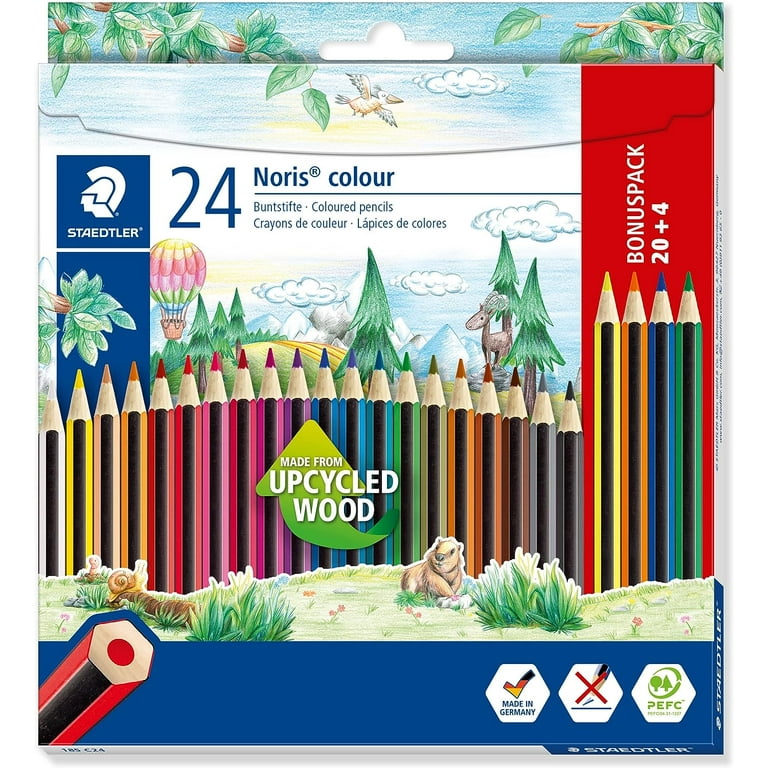 Staedtler Wood-Free Coloured Pencils - Box of 12 Assorted Colours