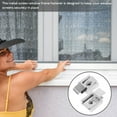 thumbnail image 2 of Phenofice 2Pcs Screen Window Fixing Clip Metal Silver for Window Screen Repair, 2 of 8