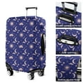 thumbnail image 5 of Dark Blue Moon Cloud Star Pattern Luggage Cover Fashion Suitcase Cover Baggage Covers Fit 25-28 Inch Luggage (Go Travel), 5 of 5