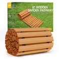 thumbnail image 1 of Garden Pathway RELIANCER, madera de cedro enrollable de 3,7 m, recta, 1 of 9