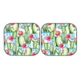 thumbnail image 7 of Bingfone Flowers And Cactus Windshield Sun Shade 2-Piece Foldable Car Front Window Sunshade For Most Sedans Suv Truck - Auto Sun Blocker Visor Protector Blocks Max Uv Rays - Large, 7 of 7