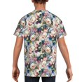 thumbnail image 5 of Wukai Rose Flowers Youth Unisex Short Sleeve T-Shirt for Boys, Girls, Teens, and Kids-Large, 5 of 7