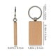 thumbnail image 5 of 20Pcs Wood Engraving Blanks Rectangle Blank Wooden Key Chain Wood Blanks for Keychains (Width:1.22 I, 5 of 5