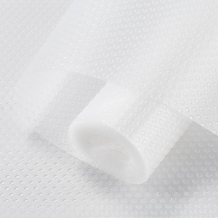 Shelf Liner Kitchen Clear Drawer Liners Cabinet Mats Non Adhesive EVA Shelf Liners Non-Slip Washable Waterproof Oilproof Pad Protectors for DIY Fridge Pantry Closet Cupboard 11.81x118.11Inch
