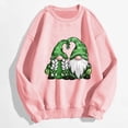 thumbnail image 2 of Pompotops Chemises pour Femmes Col Rond Imprimé Manches Longues Hauts Blouse Régulière Imprimée Liquidation, 2 of 6