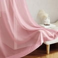 thumbnail image 7 of Pink Sheer Curtains 2 Panels for Girls Room, Grommet Voile Sheer Window Treatments Airy & Elegant Light Filtering Drapes for Bedroom, W54 x L84, 2 Panels, 7 of 7