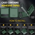 thumbnail image 3 of Case with Clip for Motorola RAZR 2023, BELTRON Snap-On Protective Cover with Rotating Belt Hip Holster Combo & Built in Kickstand for RAZR 40 NOT ULTRA - Cyprus Green, 3 of 9