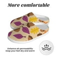 thumbnail image 6 of Fotbe Acorn Autumn Fall Leaf Leaves Pattern Women's Fuzzy Curly Fur Memory Foam Loafer Slippers Indoor Outdoor Slippers Winter Home Shoes-39/40, 6 of 7