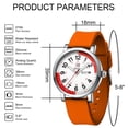 thumbnail image 2 of Blekon Original Nurse Watch - Medical Scrub Colors, Red Fifteen Minute Pulsometer - Easy Read Dial w/Day and Date Indicator, Second Hand, Water Resistant Watch, 2 of 8
