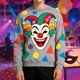 thumbnail image 2 of Top de Manga Larga Impresa con Tema de Carnaval, Sudadera de Cuello de Tripulación de Poliéster Casual para Disfraz de Fiesta Y Ropa Cotidiana, 2 of 7