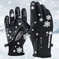 thumbnail image 2 of Gloves Thickened In Autumn and Winter Warm and Comfortable Touchable Screen Gloves for Outdoor Riding Waterproof and Non Slip, 2 of 4