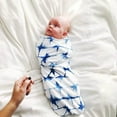 Windfall 2Pcs/Set Newborn Receiving Blanket Babys Swaddle Receiving