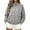 Gray-sweatshirt, variant on Aezemi Women Full Zip Oversized Sweatshirt with Cargo Pockets Mock Neck Zip up Fashion Loose Fit Fall Winter Outerwear Coat Casual Trendy Long Sleeve No Hood Sweatshirt for Women XL
