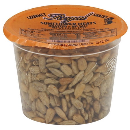 Regal Gourmet Snacks No Salt Sunflower Meats, 2.75 oz (Pack of 12)