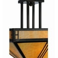 thumbnail image 4 of Meyda Tiffany 143407 Prairie Loft 4 Light 26" Wide Semi-Flush Ceiling Fixture - Brown, 4 of 7