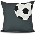 thumbnail image 1 of Soccer Ball Geometric Print Outdoor Pillow, 1 of 1