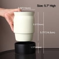 thumbnail image 2 of 5.7 inches Ceramic Utensil Holder for Countertop with Drain Holes, Cooking Utensil Crocks for Kitchen Counter, 2 of 6