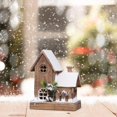 thumbnail image 3 of Navidad casa de madera jardín decoración muñeca pueblo para baño coche regalos 21cmx11cmx27cm Colco Casa de Navidad, 3 of 8