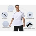 Pdbokew Swim Shirts Short Sleeve for Men Quick Dry Running UPF50+ Sun