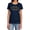 Navy, variant on Batman Black & Gold Embossed Women's T Shirt, Navy, Small