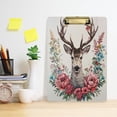 thumbnail image 4 of Deer and Flowers Acrylic Clipboards A4 Standard Letter Size Clipboard 12.5" X 9" Clip Board for Students Teacher Office, 4 of 7