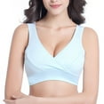 thumbnail image 4 of Endives Clearance Womens Nursing Maternity Bra Front Wraps Breathable Wire Sleep Nursing Bra Breastfeeding Tank Maternity Bras, 4 of 6