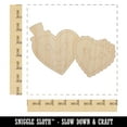thumbnail image 2 of Heart Couple Love Anniversary Valentine's Day Wood Shape Unfinished Piece Cutout Craft DIY Projects - 6.25 Inch Size - 1/8 Inch Thick, 2 of 7