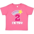 thumbnail image 3 of Inktastic 2nd Birthday 2 Year Old Girls Rainbow Star Girls Toddler T-Shirt, 3 of 5
