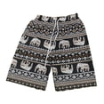 thumbnail image 4 of Pantalones cortos de playa Hombres Mujeres Hippie Pantalones cortos Calzoncillos Pierna ancha Cintura elástica Moda Playa Marrón Jinwen Pantalones de playa, 4 of 8