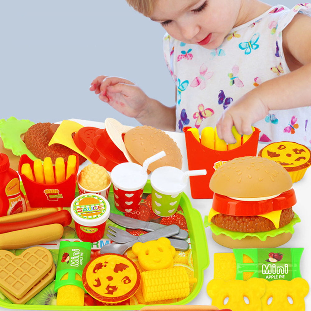 Mini French Fries Chips Wooden Toy for Children Preschool Food Play Ornament 