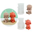 thumbnail image 2 of 2 Pcs Wishing Girl Candle Molds Little Girl Silicones Mould Casting Mould Baking Molds for Cake Chocolate Decorations, 2 of 3