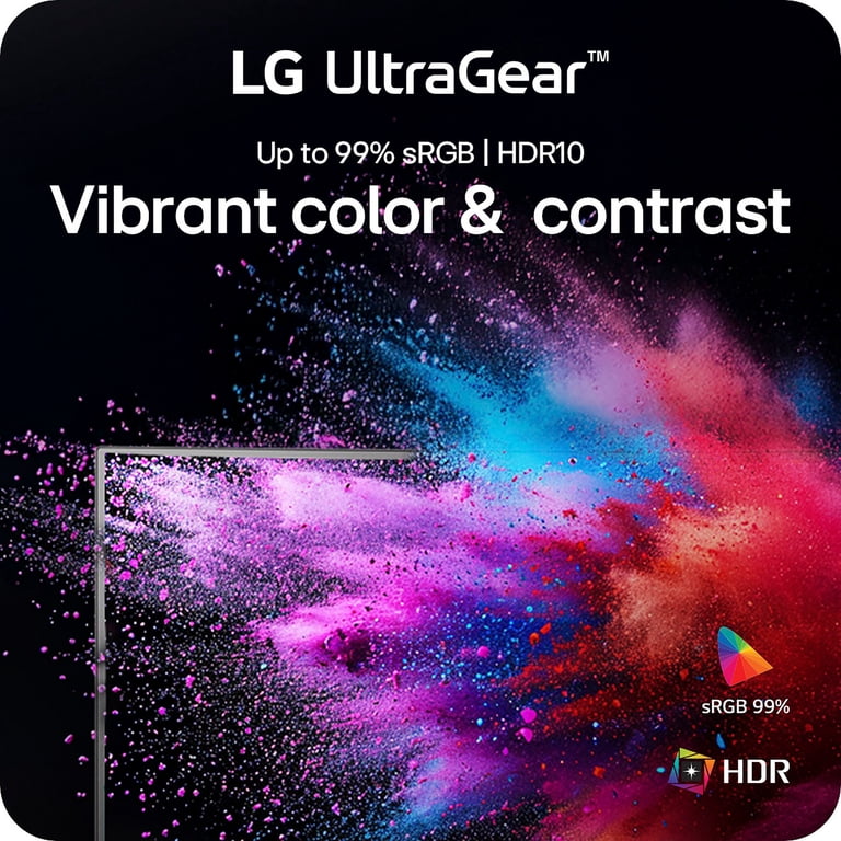 LG, Gaming Monitor, 27GS60QC-B, 27-inch QHD Curved Display